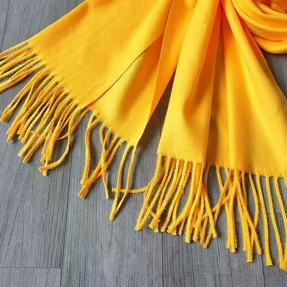 Embroidery Ribbon - Yellow Satin Sash Scarf For Clan