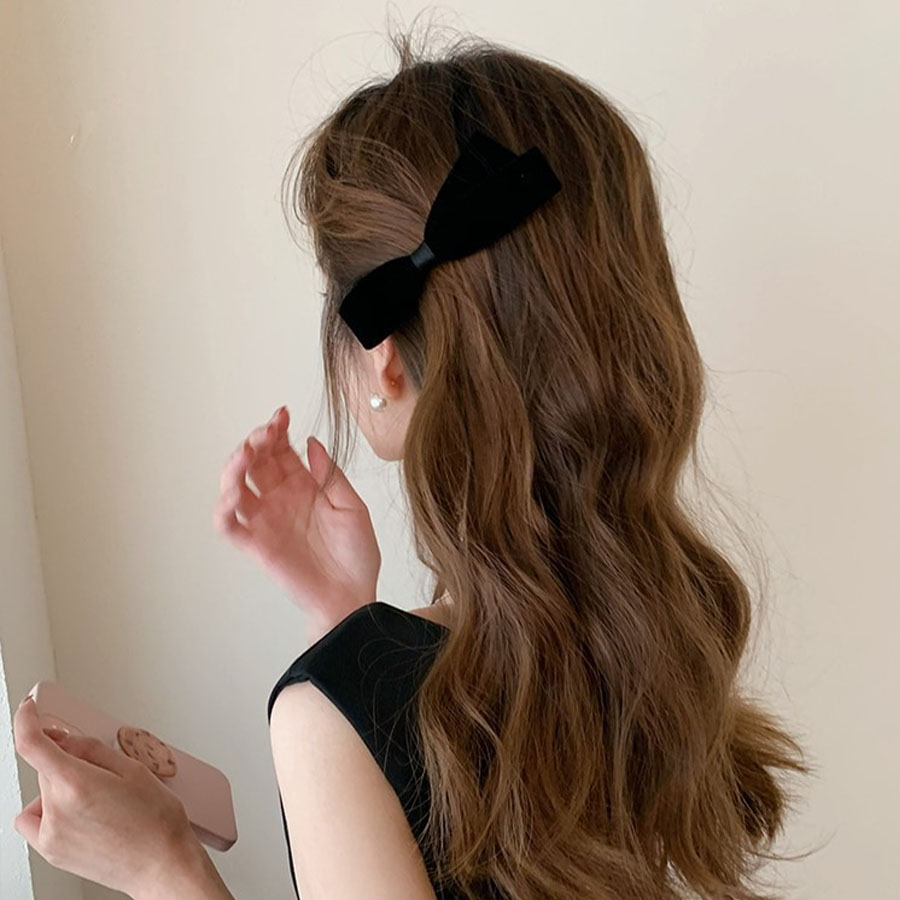 2pcs/Set Bow Hair Clips Velvet - Embroidery Knot recension och pris
