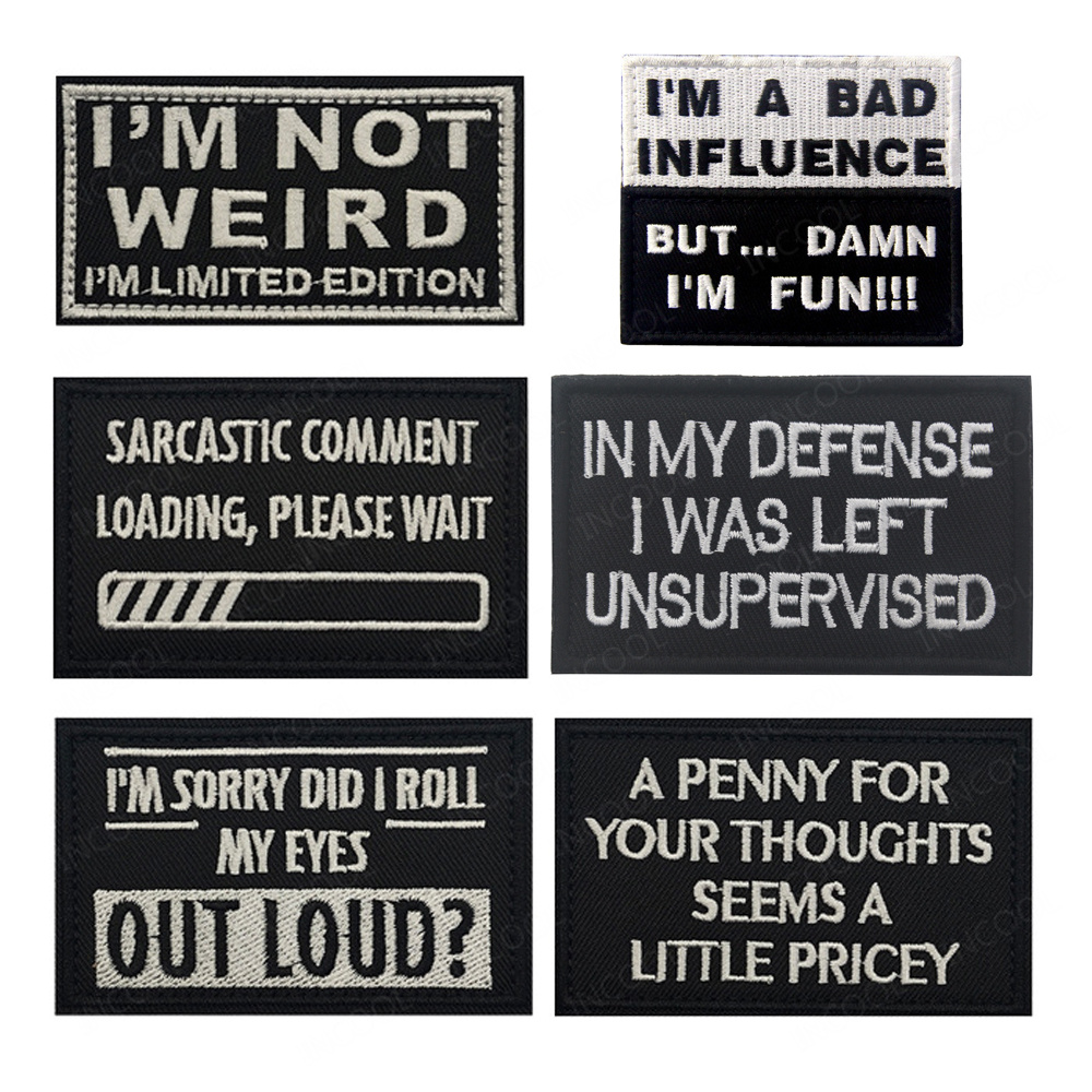 Funny Saying English Letter In - Embroidery Quote recension och pris