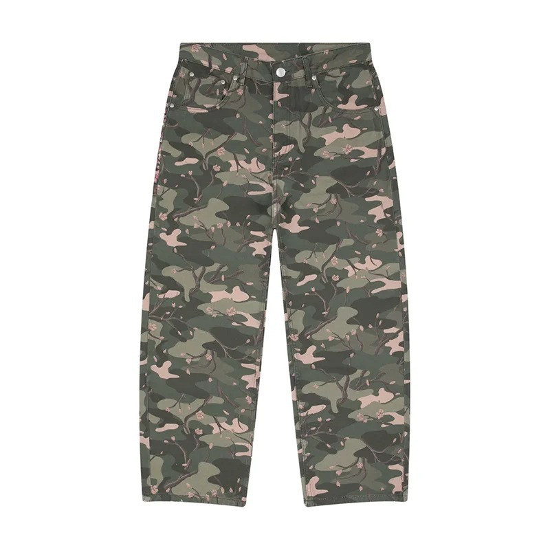 Mens Jeans Y2K Sakura Embroide - Embroidery Jeans Sakura recension och pris
