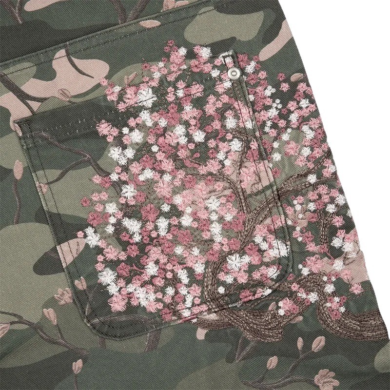 Mens Jeans Y2K Sakura Embroide - Embroidery Jeans Sakura recension och pris
