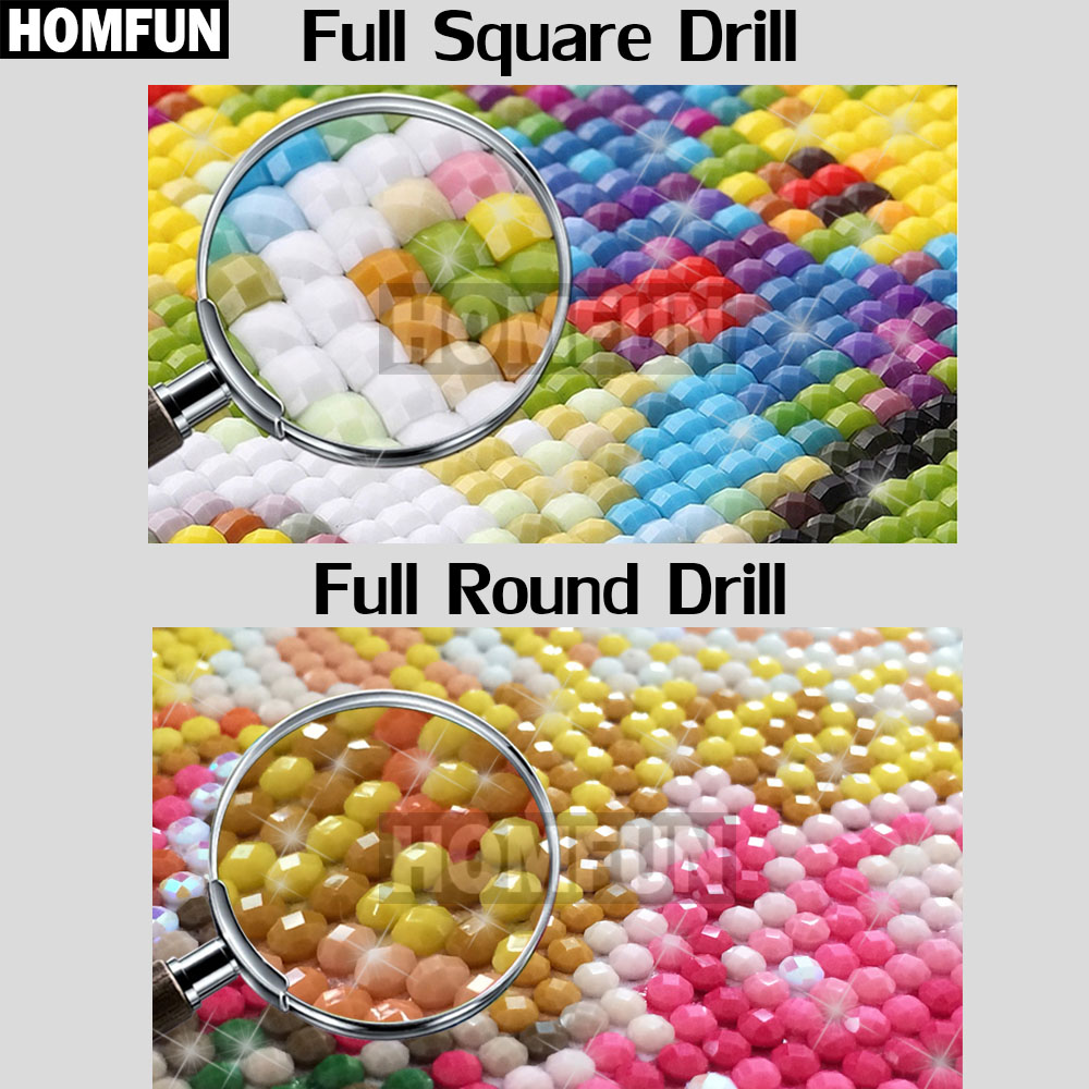 HOMFUN Art 5D Diy Diamond Pain - Embroidery Quote recension och pris