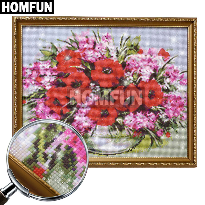 HOMFUN Art 5D Diy Diamond Pain - Embroidery Quote recension och pris