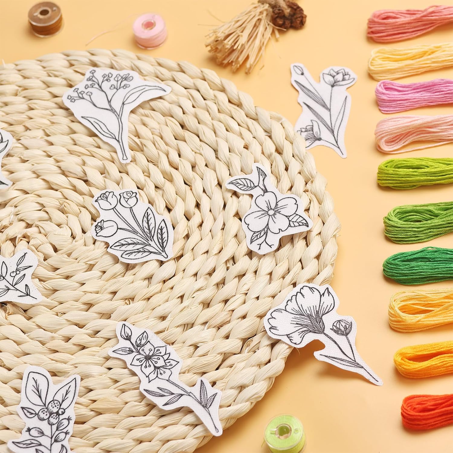 50Pcs Water Soluble Embroidery - Embroidery Quilting recension och pris