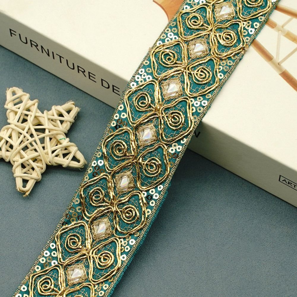 4.5cm Wide Embroidered Lace We - Embroidery Ribbon recension och pris