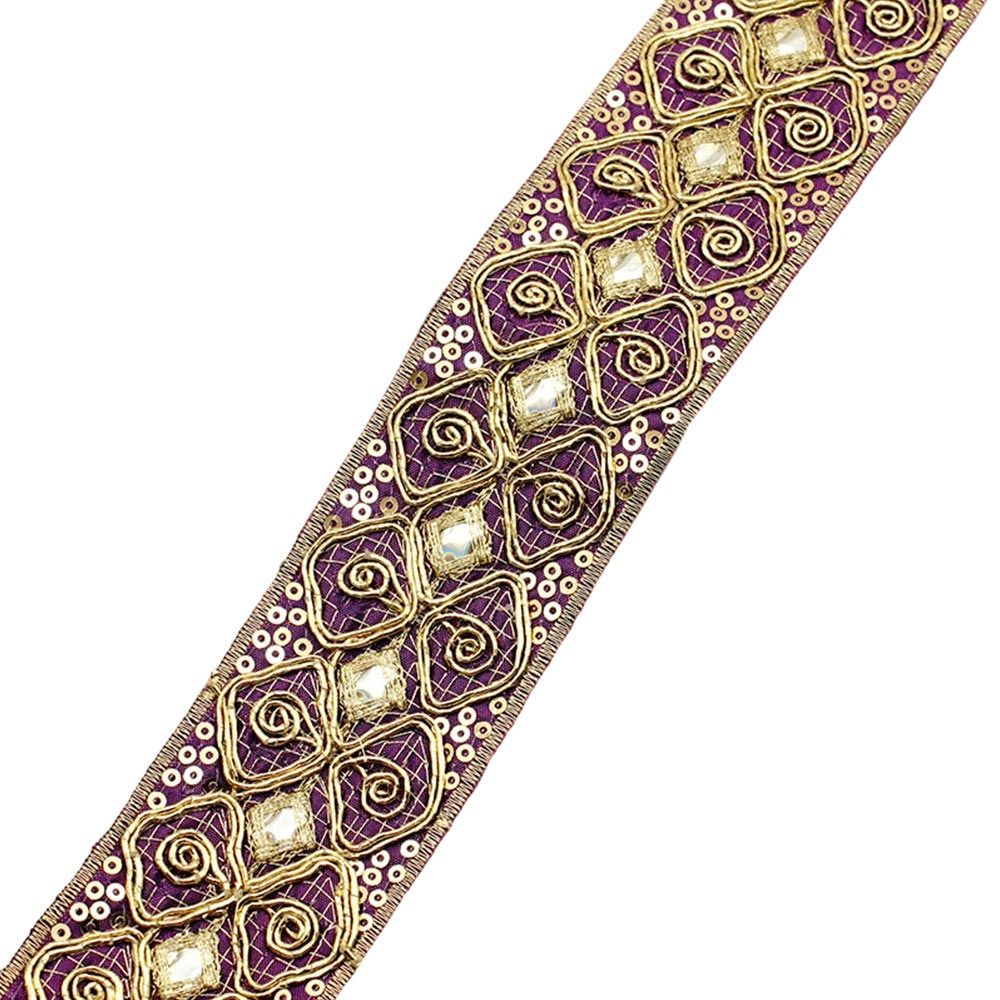 4.5cm Wide Embroidered Lace We - Embroidery Ribbon recension och pris