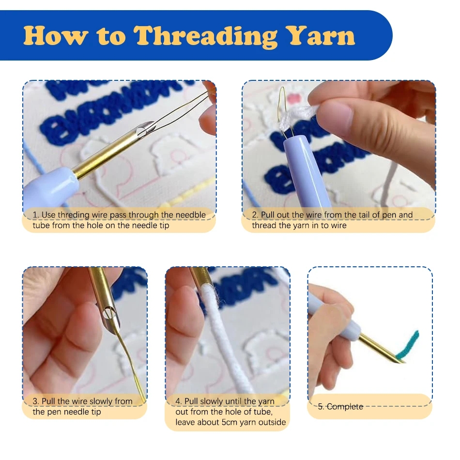 DIY Punch Needle Kits Mushroom - Punch Needle Handle recension och pris