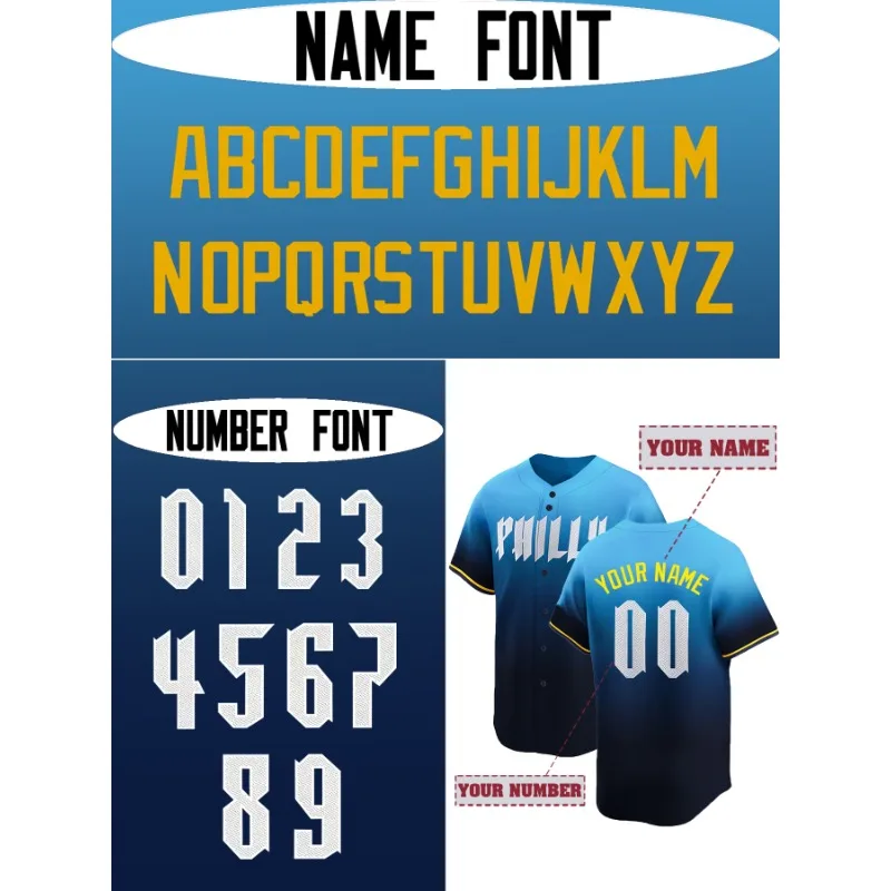 Customized Name And Number Men - Embroidery Gradient recension och pris