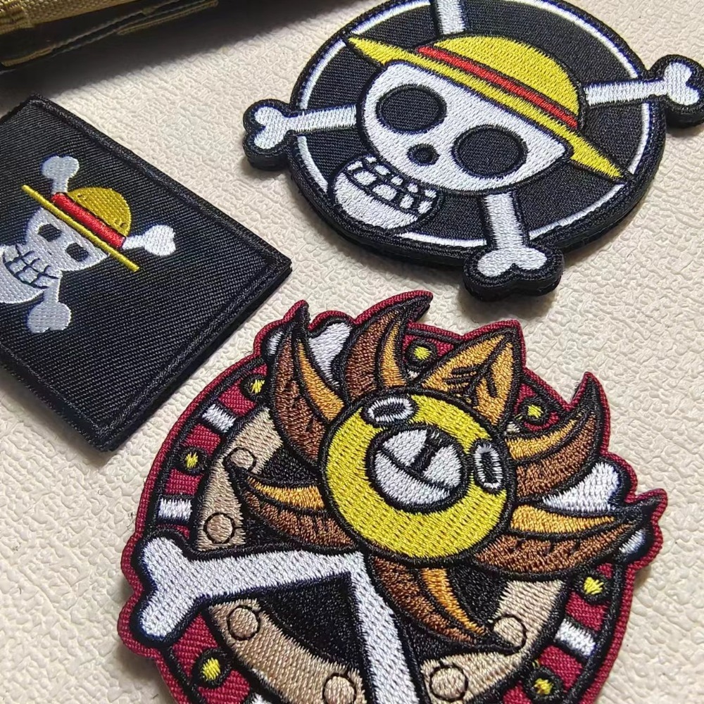 One Piece Badg Cartoon sleeve  - Embroidery Patches recension och pris