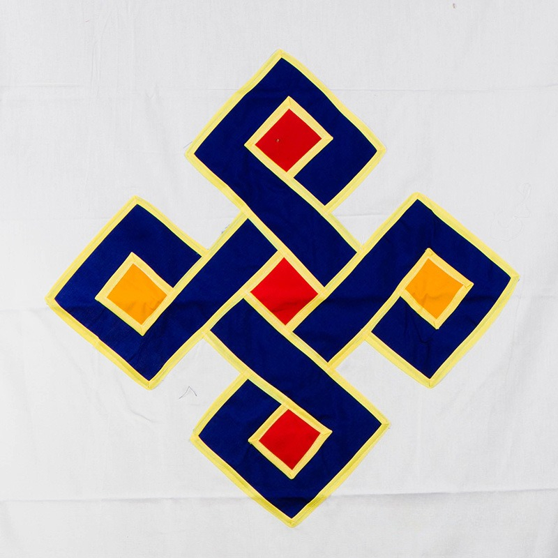 Tibetan Buddhist Door Curtain  - Embroidery Knot recension och pris