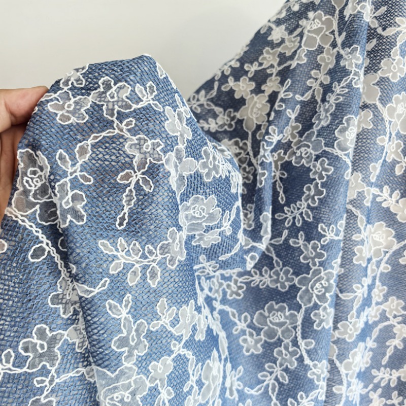 Floral Embroidery Tulle Lace F - Embroidery Flower Pattern recension och pris