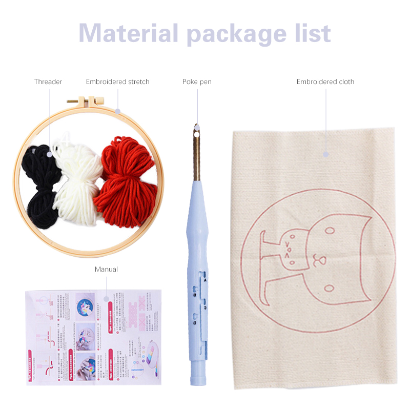 Cute Animal DIY Punch Needle E - Punch Needle Handle recension och pris