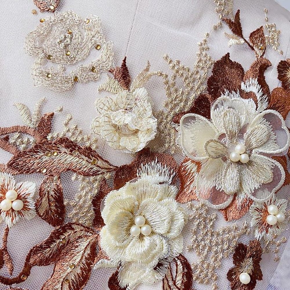 Fashion Elegant Colorful Sequi - Embroidery Flower Pattern recension och pris
