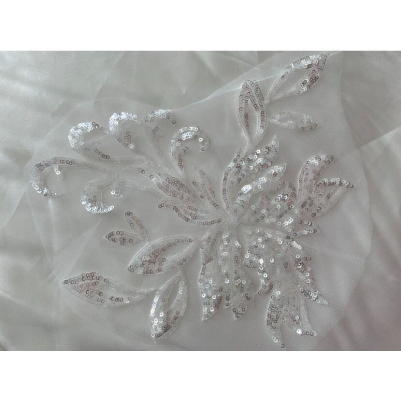 Lace Embroidery Mesh Sequin Fl - Embroidery Flower Pattern recension och pris