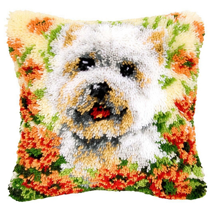 Animal Wolf Pattern Latch Hook - Embroidery Knot recension och pris