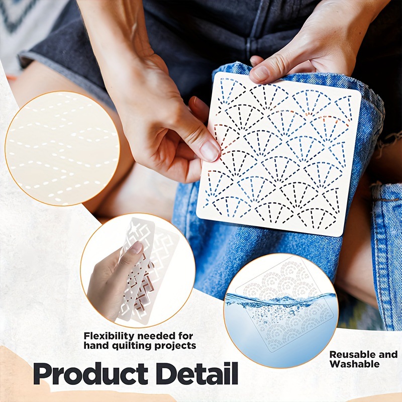 30Pcs Embroidery Templates DIY - Embroidery Quilting recension och pris