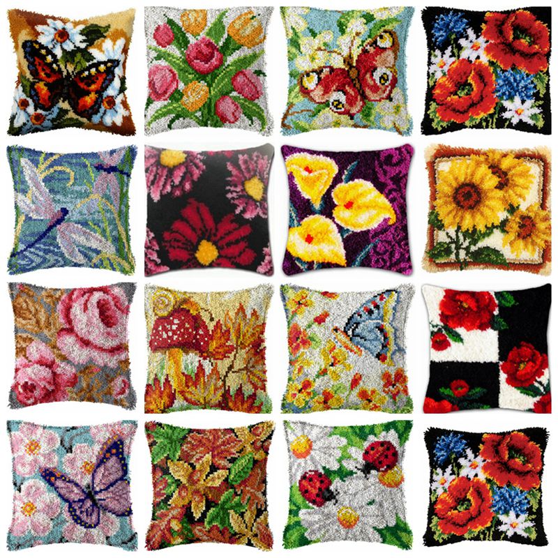 Flowers Plant Latch Hook Kit K - Embroidery Knot recension och pris