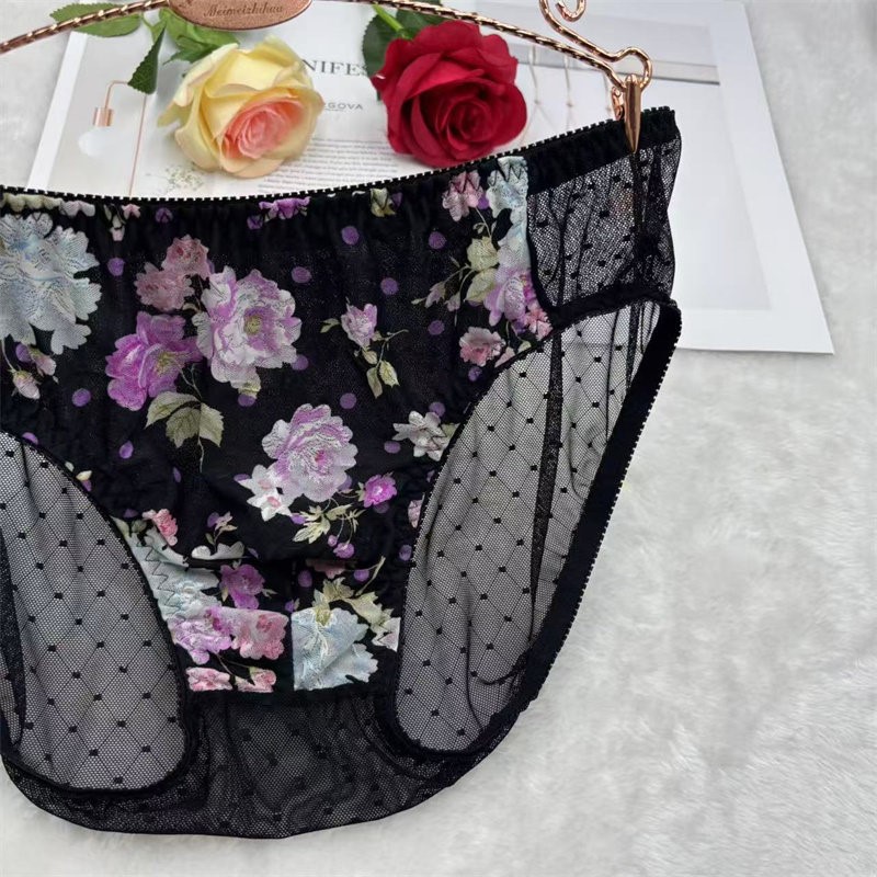 Man's Flower Embroidery Sexy P - Embroidery Underwear recension och pris
