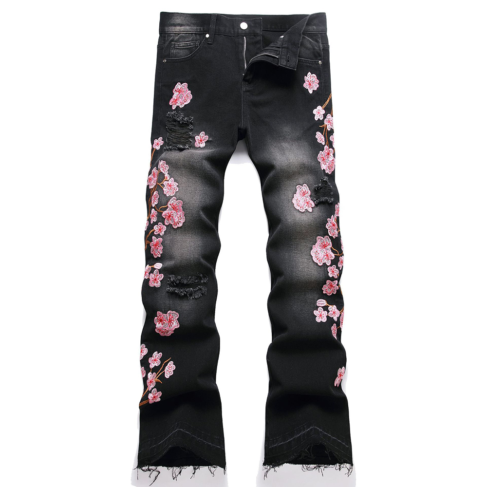 Men Sakura Embroidery Denim Je - Embroidery Jeans Sakura recension och pris