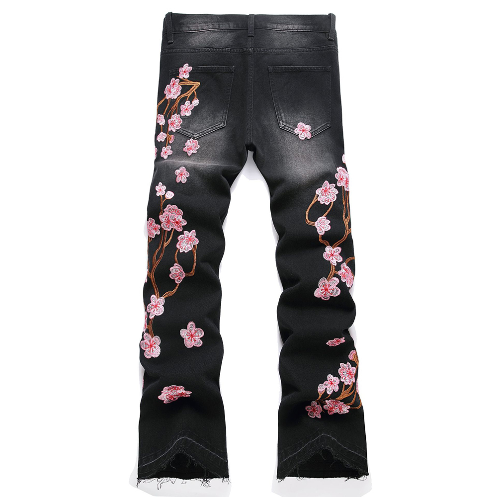 Men Sakura Embroidery Denim Je - Embroidery Jeans Sakura recension och pris