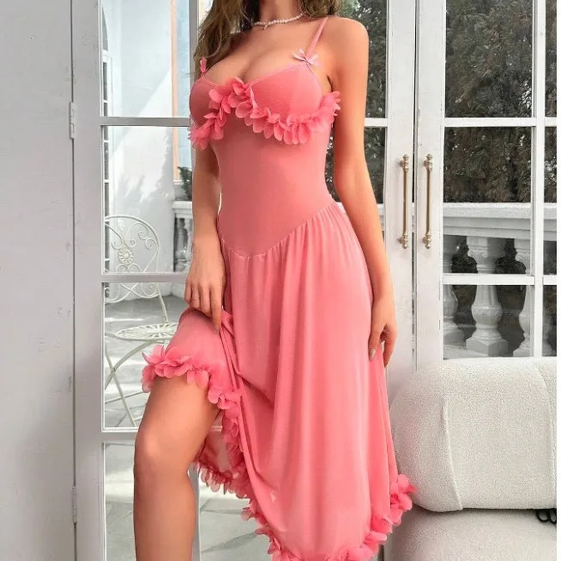 Nolia 2-Piece Sexy Embroidery  - Embroidery Red recension och pris