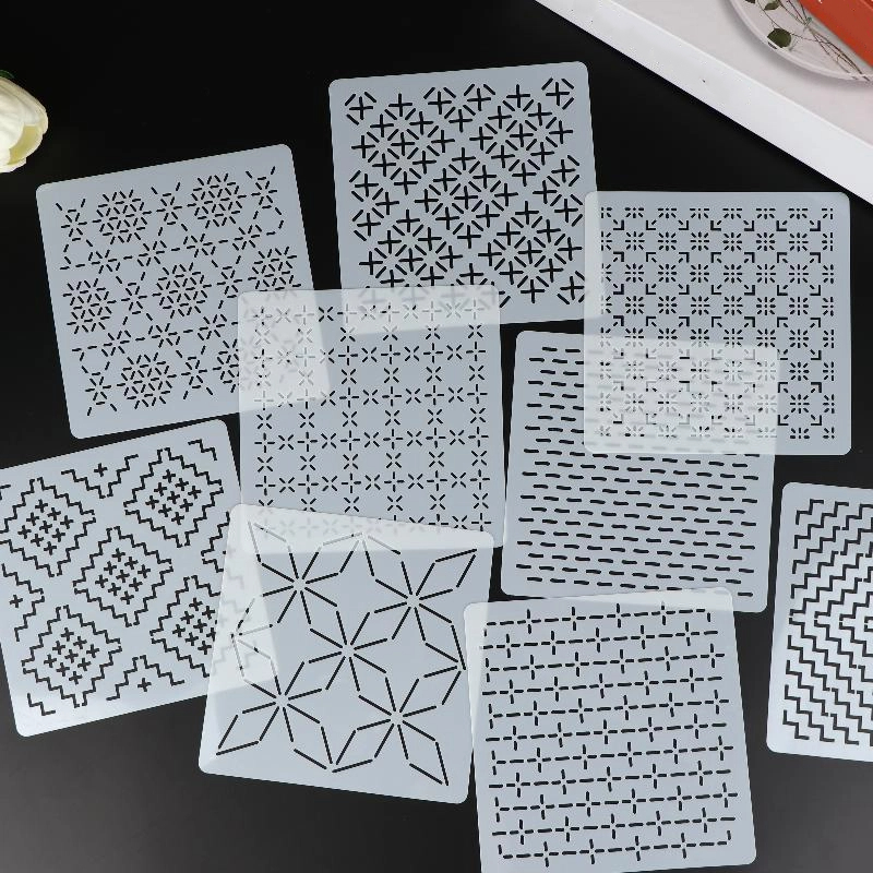 9pcs/32pcs Sashiko Embroidery  - Embroidery Quilting recension och pris