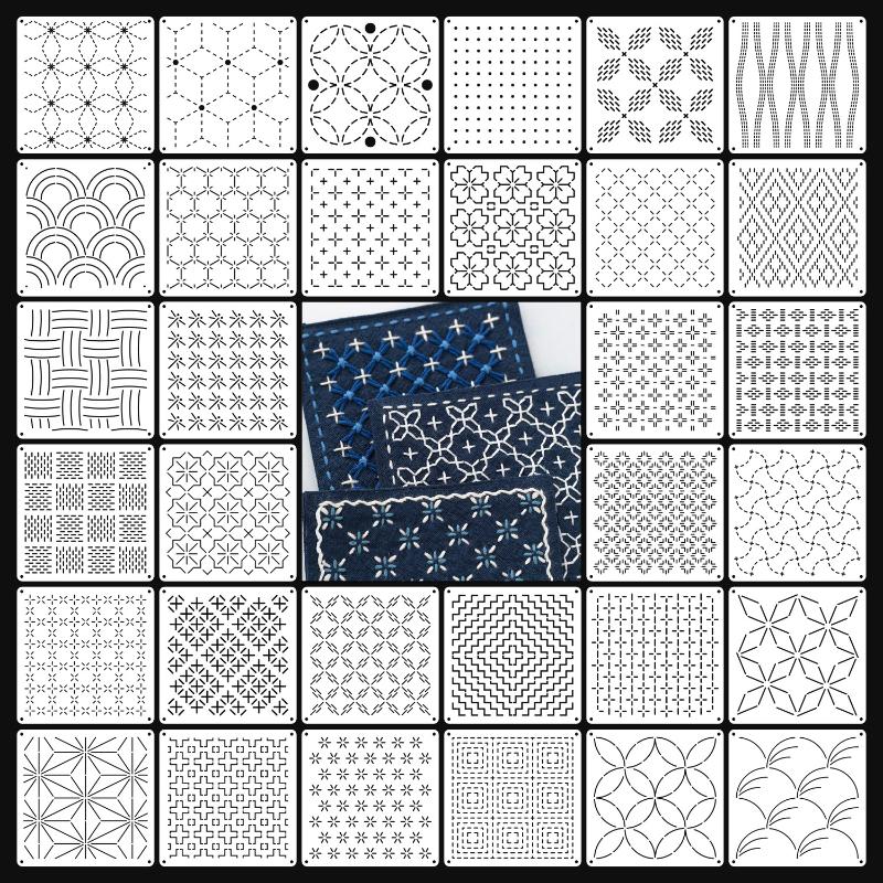 9pcs/32pcs Sashiko Embroidery  - Embroidery Quilting recension och pris
