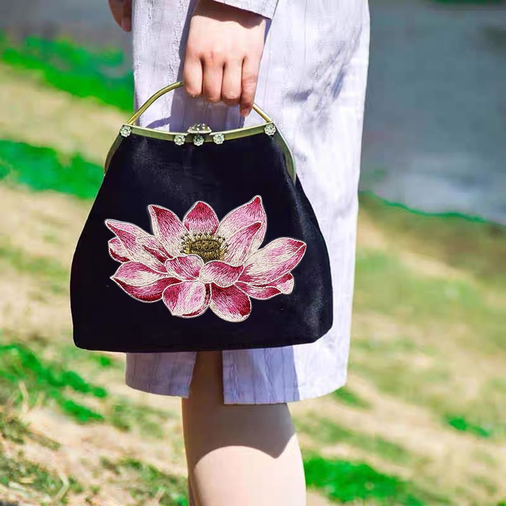 Soft Lotus Flower Patch Embroi - Embroidery Flower Pattern recension och pris