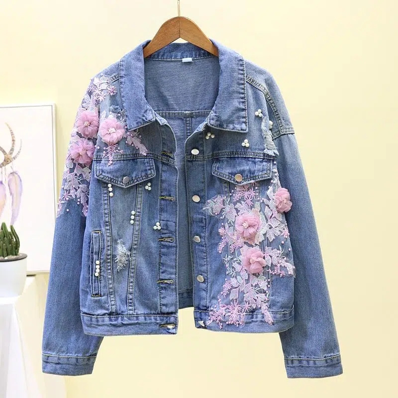 2022 New Embroidery Denim Shor - Embroidery Jeans Sakura recension och pris