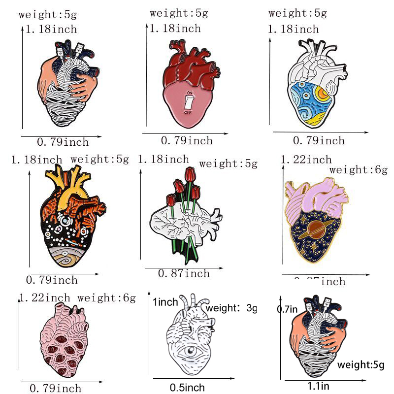 Heart Organ Series Brooch Medi - Embroidery Quilting recension och pris