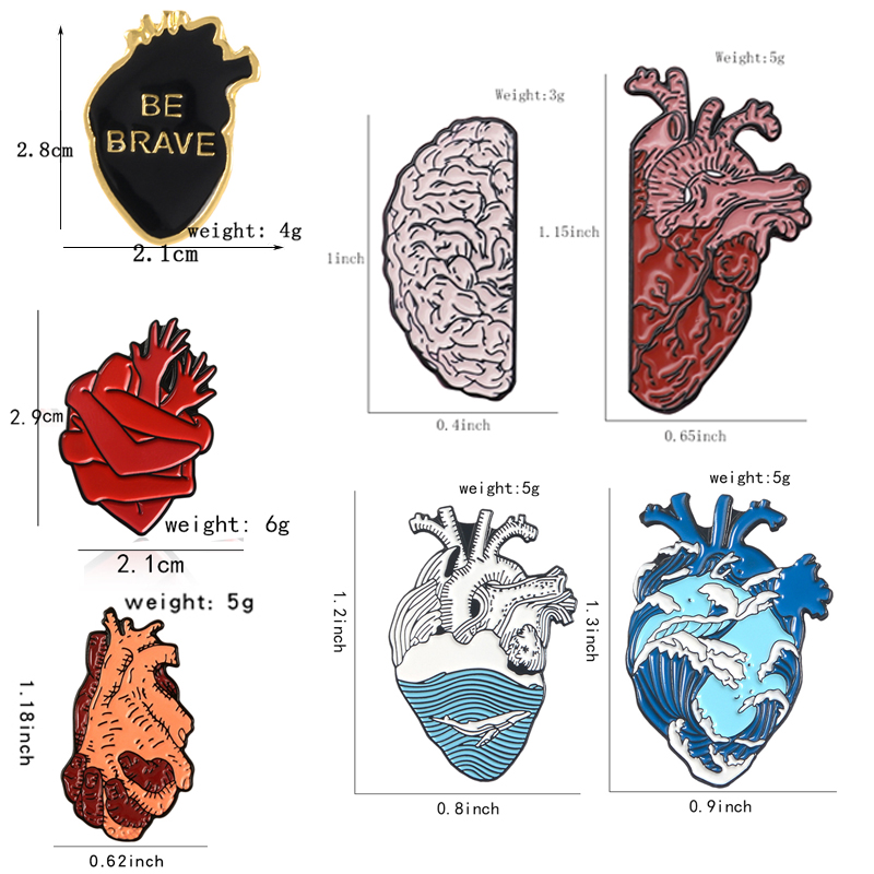 Heart Organ Series Brooch Medi - Embroidery Quilting recension och pris