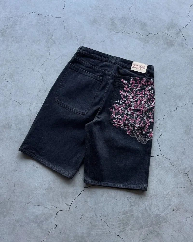 Sakura Pocket Embroidery Fashi - Embroidery Jeans Sakura recension och pris