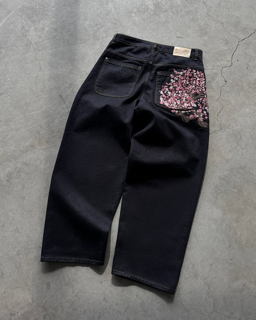 Mens Jeans Sakura Embroidery S - Embroidery Jeans Sakura recension och pris