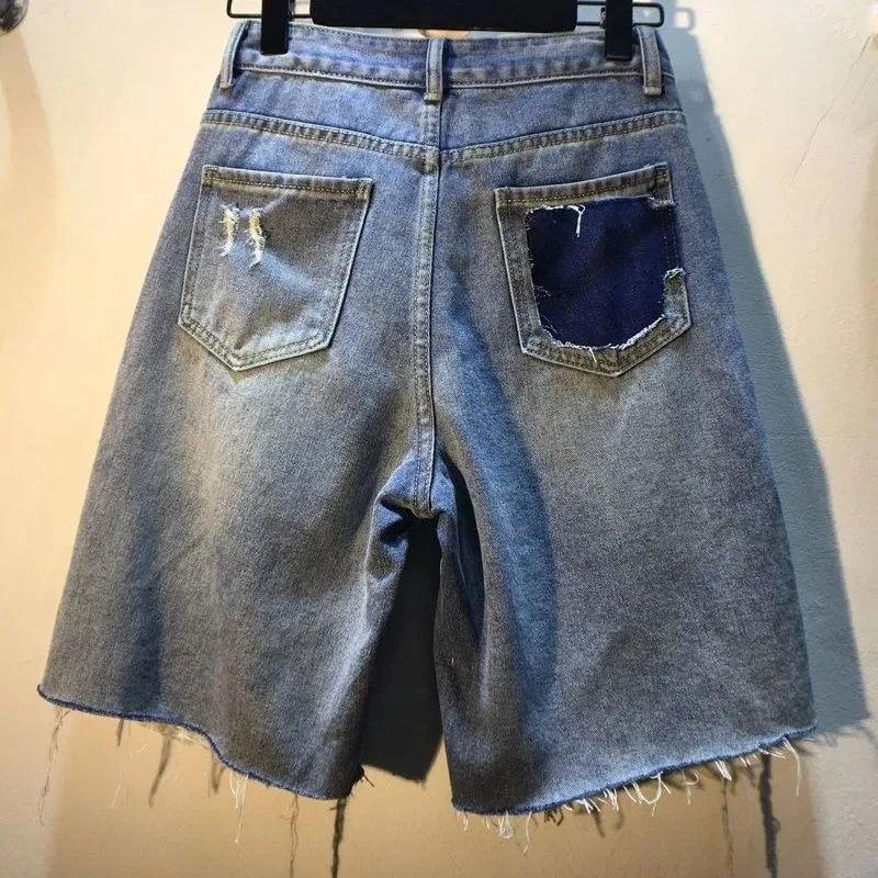 2025 Summer Short Pants High W - Embroidery Jeans Sakura recension och pris