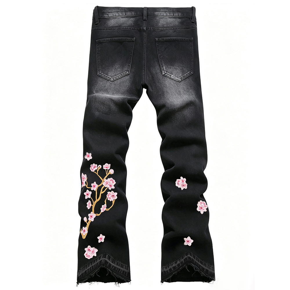 Men's Bootcut Stretch Denim Je - Embroidery Jeans Sakura recension och pris