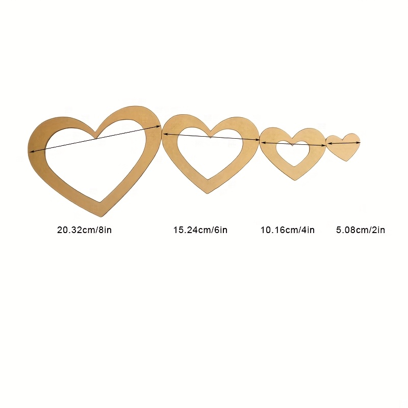 4Pcs Acrylic Nested Heart Quil - Embroidery Quilting recension och pris