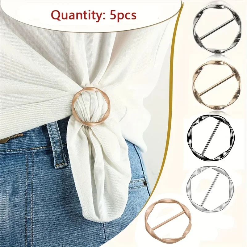 5pcs Fashion Metal Round Circl - Embroidery Knot recension och pris